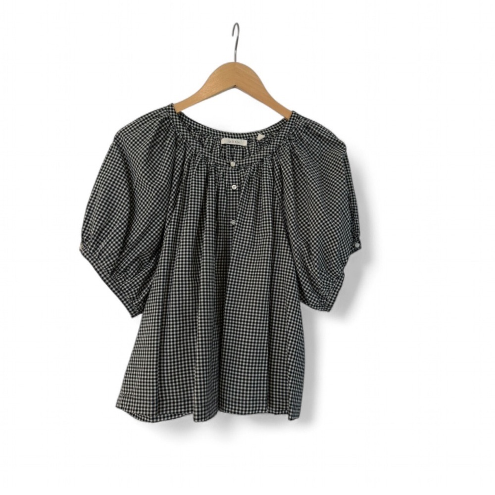 Dôen June Gingham Cotton Top